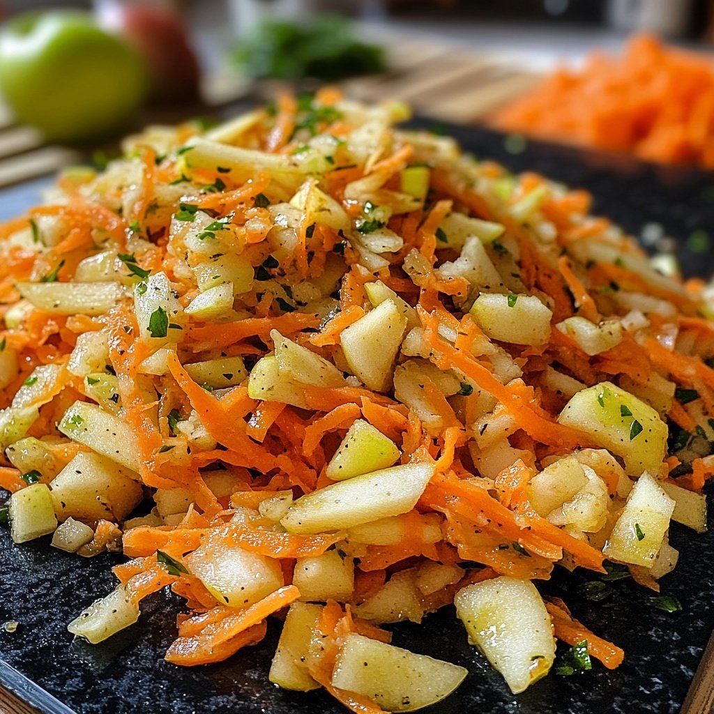 Chinakohl-Salat mit Möhre und Apfel