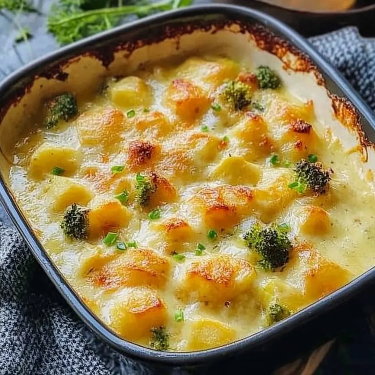 Rosenkohlauflauf mit Kartoffeln