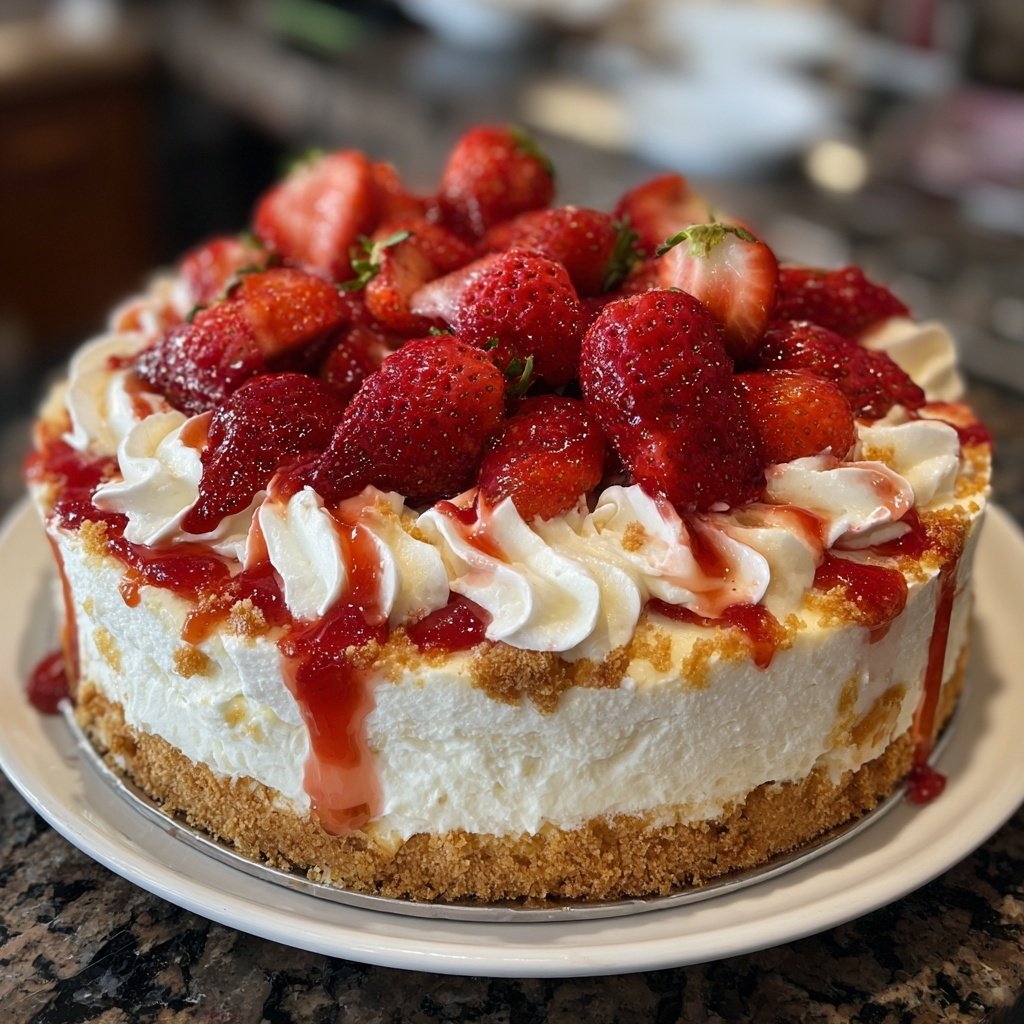 Erdbeerkuchen Mit Quarkfüllung