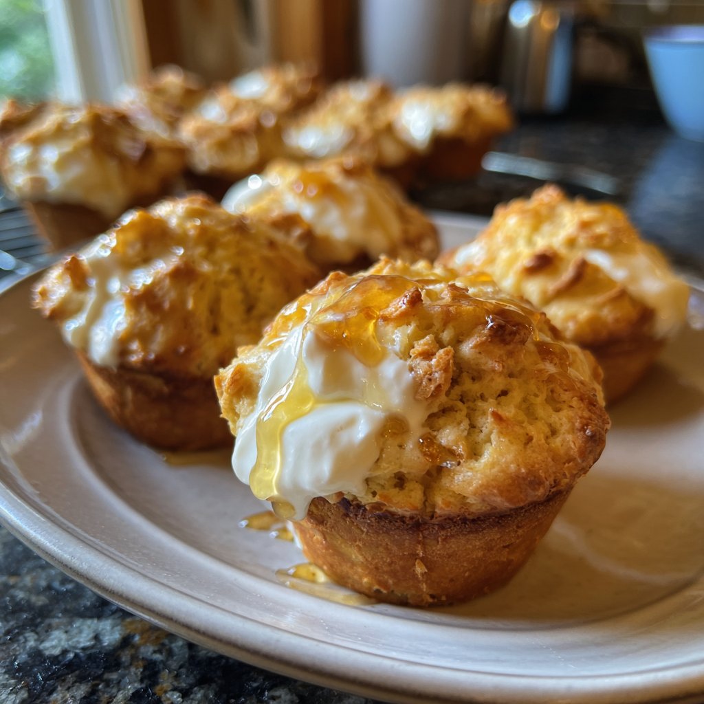 Muffins mit Joghurt und Honig