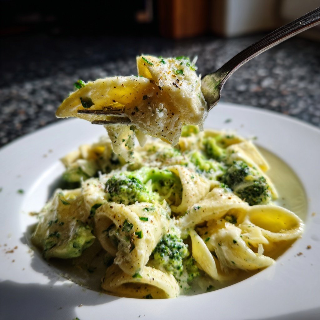 Pasta Mit Brokkoli Und Sahnesauce