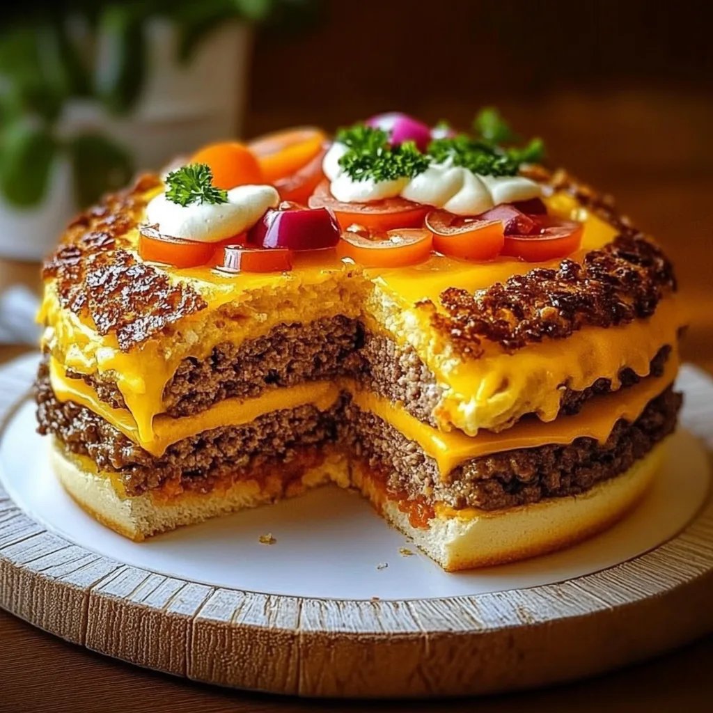 Cheeseburger-Kuchen