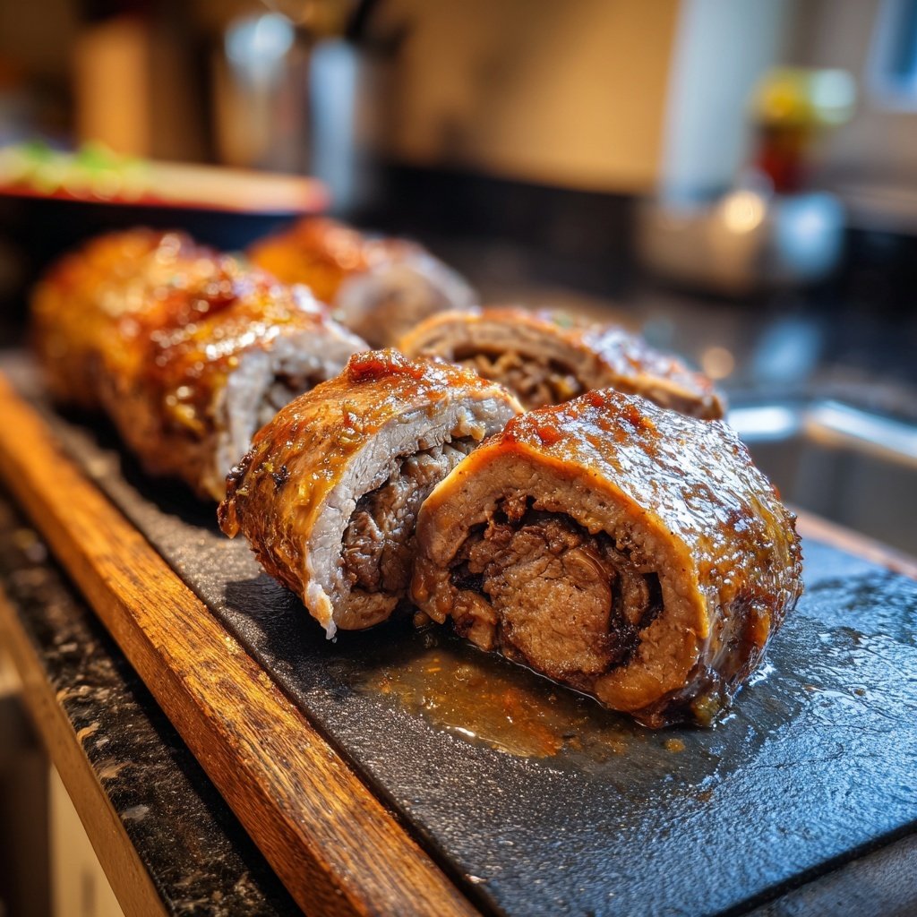 Hausmannskost Rinderrouladen mit Rahmsoße