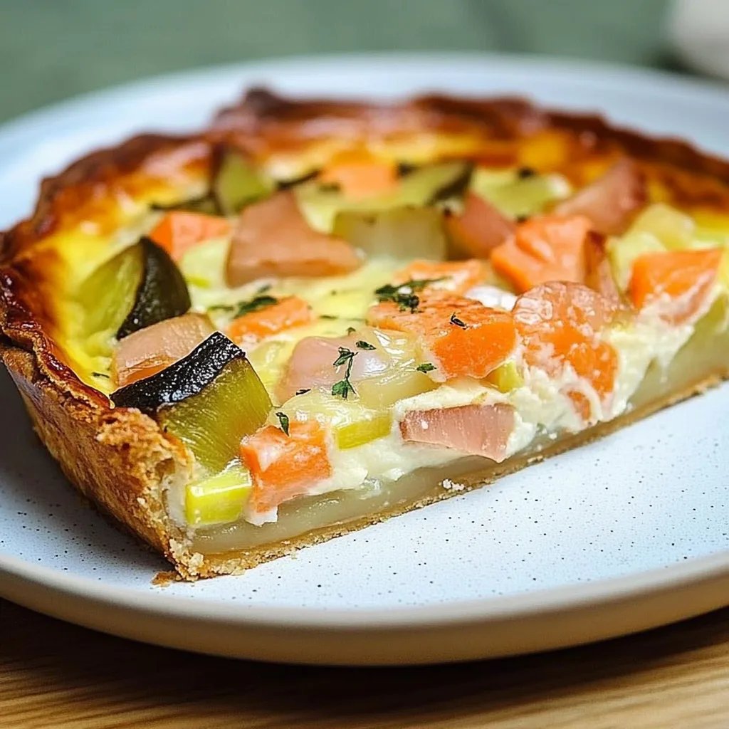 Quiche mit Lachs und Lauch