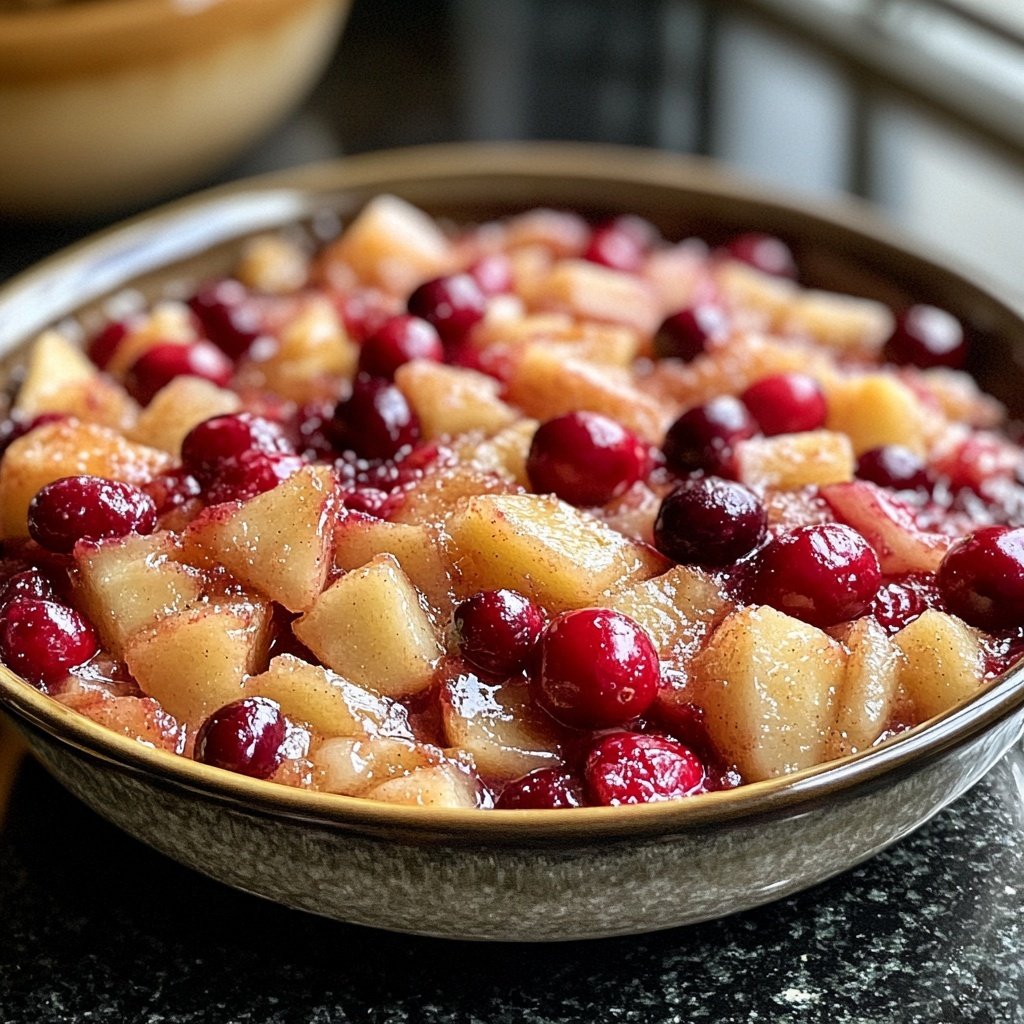 Traditionelle Cranberry-Apfel-Füllung
