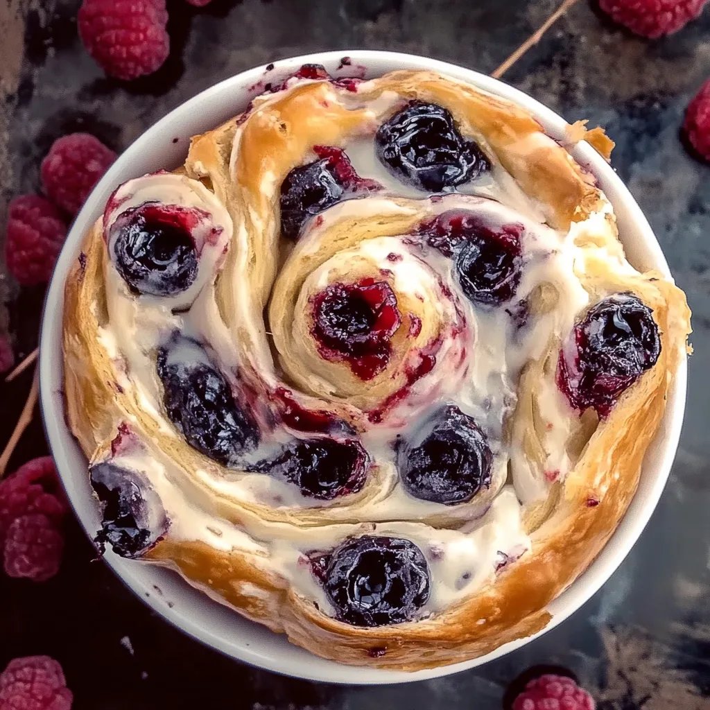 Schwedische Blaubeerschnecken - Zimt