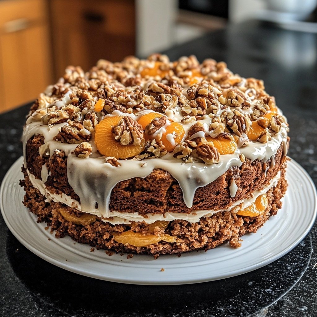 Mandarinen-Nuss-Torte