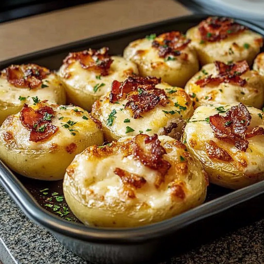 Gefüllte Kartoffeln nach Flammkuchen-Art