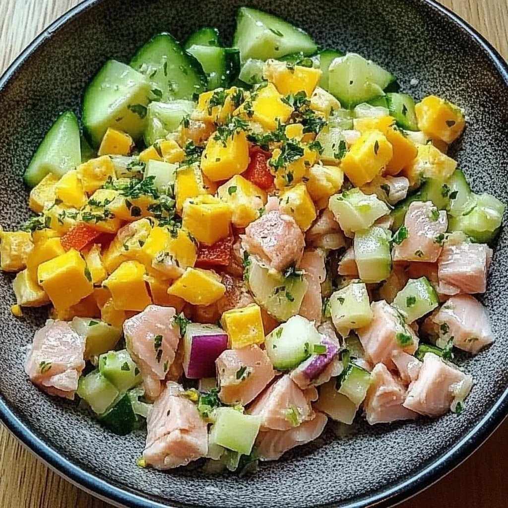 Thunfischsalat mit frischem Gemüse