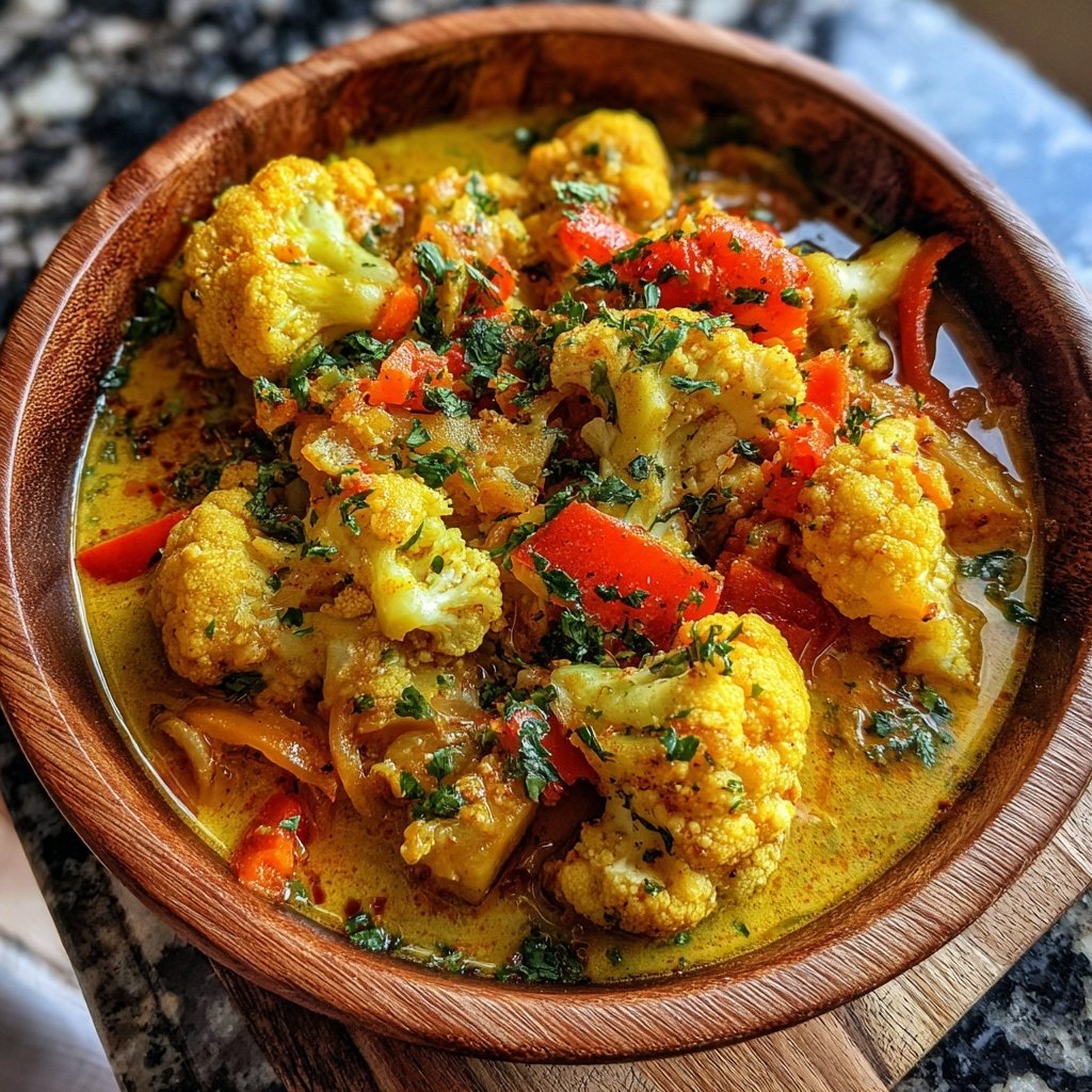 Blumenkohl Gemüse Curry Mild