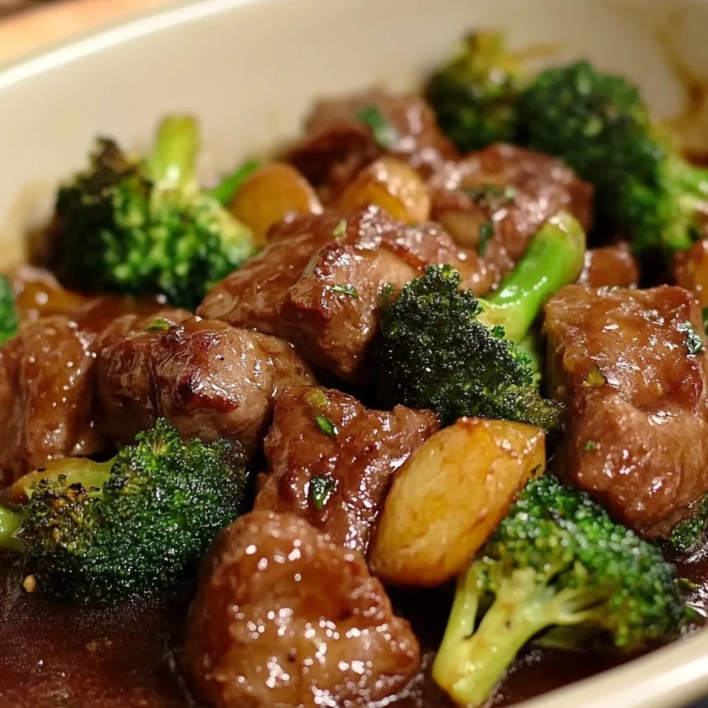 Rindfleisch mit Brokkoli