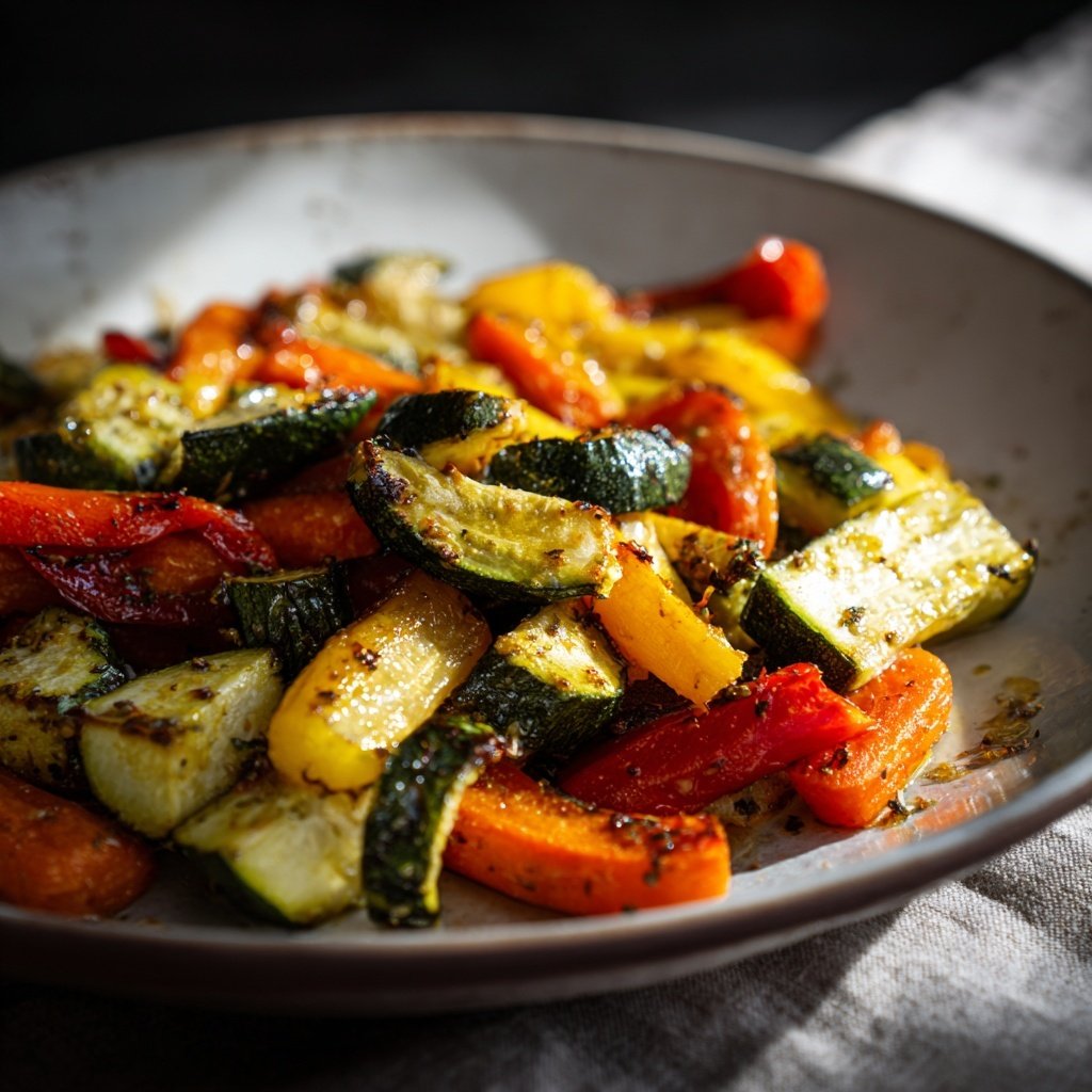 Kalorienarmes Abendessen Mit Ofengemüse