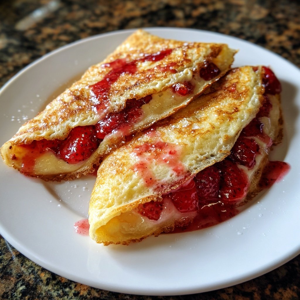 Erdbeer Pfannkuchen Füllung